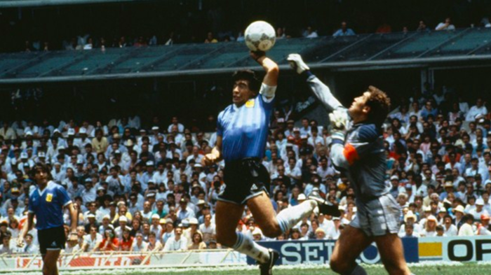 Maradonas hand of god